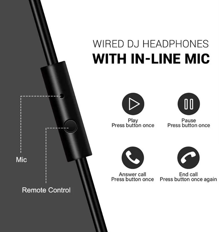 OneOdio Over Ear Headphones HiFi Studio DJ Headphones Wired Gaming Headset with Mic, Professional Monitor Headphones for PC, Phone & Music Production