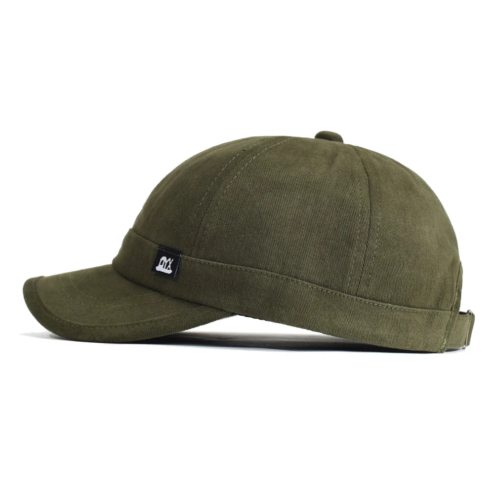 Vintage baseballpet met korte klep, katoen, heren en dames, zachte ‘dad hat’, verstelbaar, truckerstijl, low-profile petten