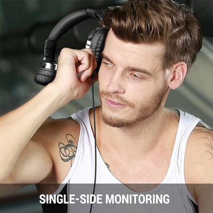 OneOdio Over Ear Headphones HiFi Studio DJ Headphones Wired Gaming Headset with Mic, Professional Monitor Headphones for PC, Phone & Music Production