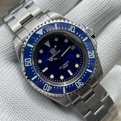 SD1964 STEELDIVE 1000M Waterproof 45.4MM Big Water Ghost Watch For Men Super BGW9 Blue Luminous Dive Watch with Valve