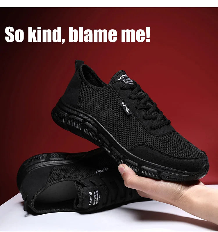 Men's Casual Mesh Summer Sneakers Breathable Lightweight Tennis Shoes Walking Sneakers Comfortable Masculino Zapatillas Hombre