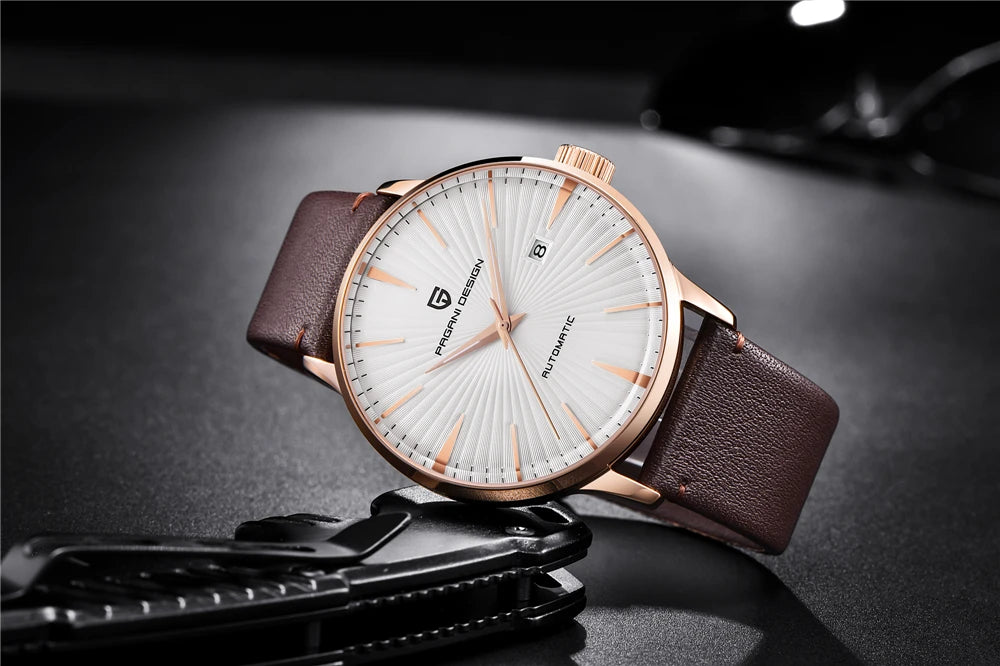2026 New PAGANI DESIGN Men's Watches Fashion Sports Gold Watch For Men Automatic Mechanical Wristwatches Men Waterproof Leather