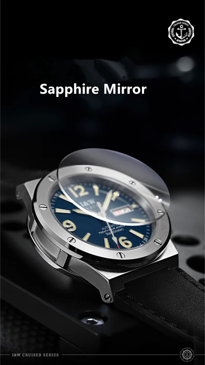 Carnival IW Mechanical Watch For Men Brand Luxury Automatic Men Watches MIYOTA or NH36 Sapphire Luminous Waterproof Reloj Hombre