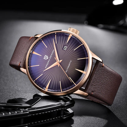 2026 New PAGANI DESIGN Men's Watches Fashion Sports Gold Watch For Men Automatic Mechanical Wristwatches Men Waterproof Leather