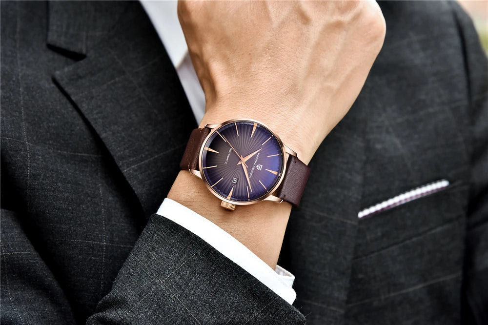 2026 New PAGANI DESIGN Men's Watches Fashion Sports Gold Watch For Men Automatic Mechanical Wristwatches Men Waterproof Leather