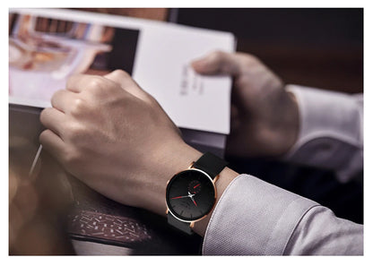 montre pour homme LIGE – Style sportif et tendance, marque de luxe, étanche, design épuré et ultra-fin, montre à quartz pour homme