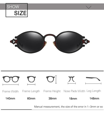 new cateye street shoot man sunglasses women retro steampunk glasses gothic oval Metal frame carved sunglasses Gafas sol mujer