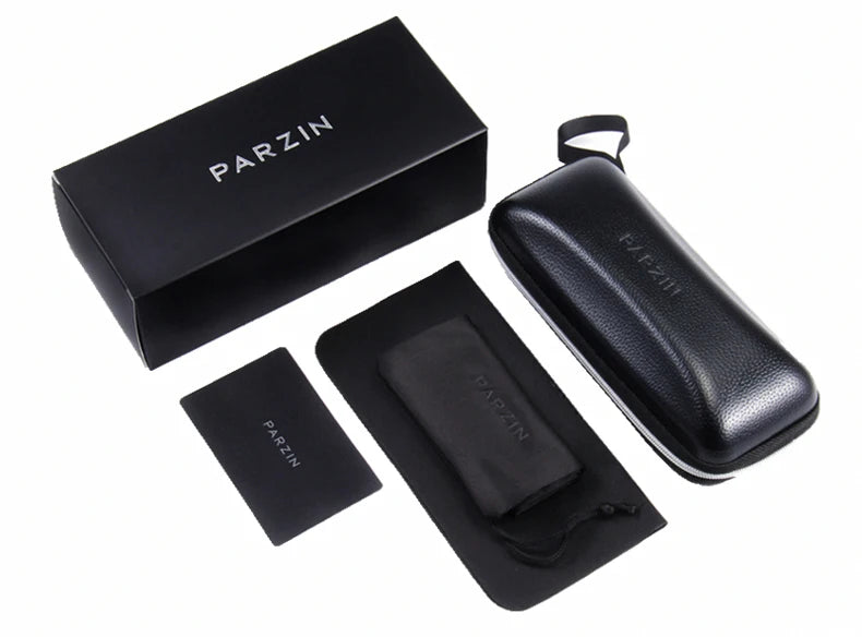PARZIN Luxury Sunglasses Women Polarized Sun Glasses For Driving Vintage Female Ladies Shades Sunglasses Black With Packing PZ18