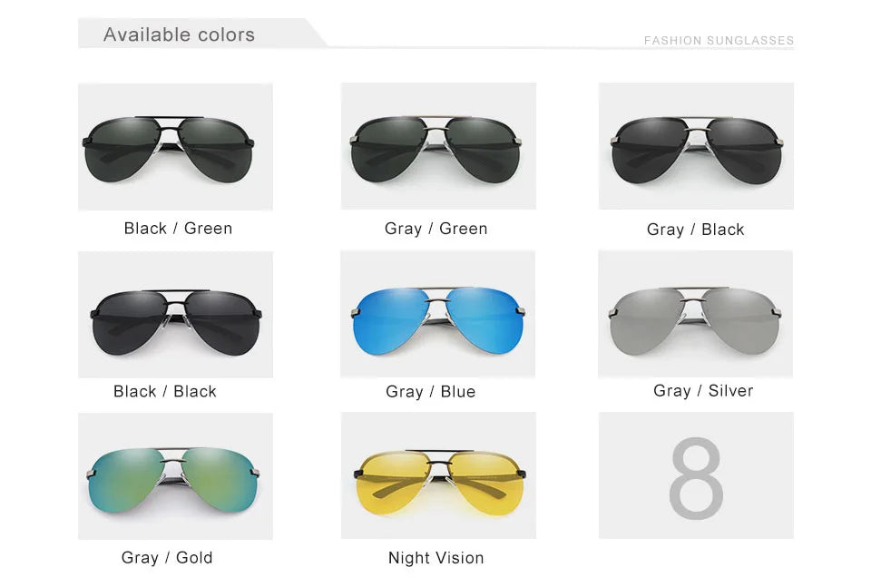 KINGSEVEN Aluminum Magnesium Polarized Rimless Lens Sunglasses For Men High Definition Retro Women Eyewear Oculos de sol
