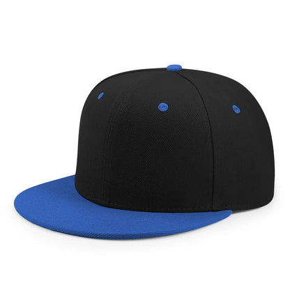 Wholesale 40 Colors Adjustable Flat Peak Snapback Caps Lady Fashion Polyester Plain Baseball Hat Men Hiphop Blank Sport Cap