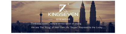 KINGSEVEN Aluminum Magnesium Polarized Rimless Lens Sunglasses For Men High Definition Retro Women Eyewear Oculos de sol