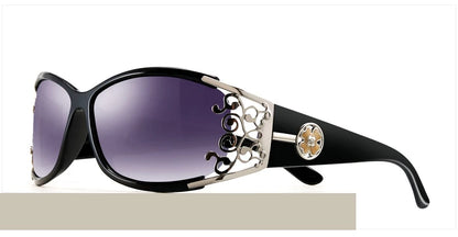 PARZIN Luxury Sunglasses Women Polarized Sun Glasses For Driving Vintage Female Ladies Shades Sunglasses Black With Packing PZ18