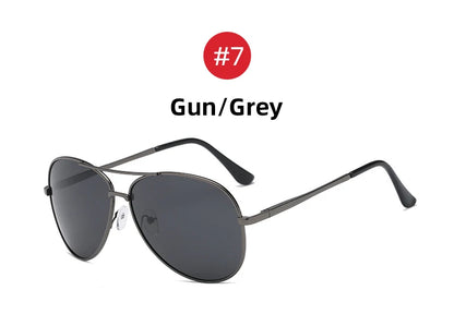 VIVIBEE Classic Men Aviation Polarized Metal Frame Sunglasses Black Women Pilot Style UV400 Sun Glasses 2026 Shades