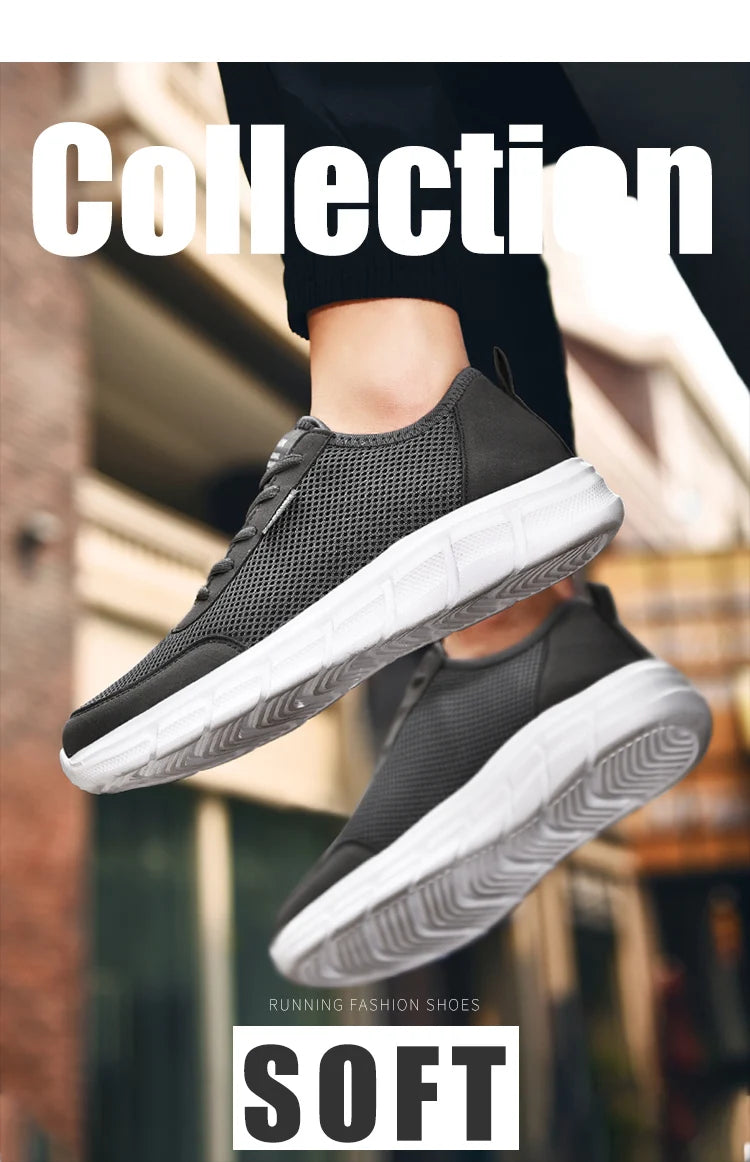 Men's Casual Mesh Summer Sneakers Breathable Lightweight Tennis Shoes Walking Sneakers Comfortable Masculino Zapatillas Hombre