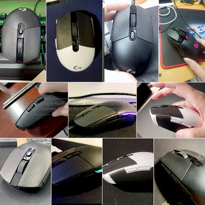 Cinta antideslizante Hotline Games para ratón Logitech G305 G203 G102 G304, almohadillas resistentes al sudor y adhesivos laterales antideslizantes para ratón