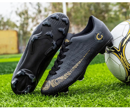 „WaterMonkey“ suaugusiųjų vyrų futbolo bateliai su ilgais spygliais, futbolo bateliai lauko vejos žaidimams, „AG Cleats“ bateliai, žemi futbolo treniruočių sportiniai bateliai