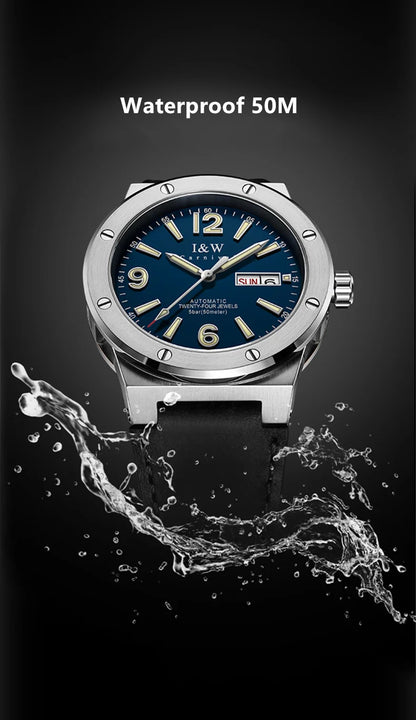 Carnival IW Mechanical Watch For Men Brand Luxury Automatic Men Watches MIYOTA or NH36 Sapphire Luminous Waterproof Reloj Hombre