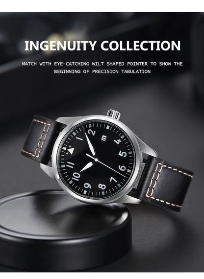 Men's Classic Black / Blue Dial Luminous Automatic Seagull or ST1612 2813 Sports Mechanical Watch AAA High Quality 40mm
