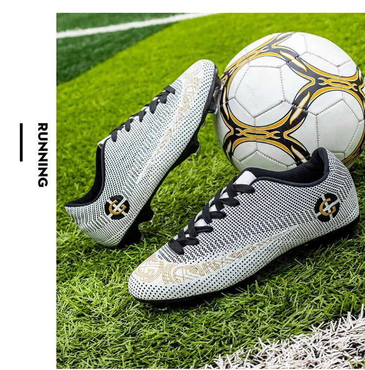 „WaterMonkey“ suaugusiųjų vyrų futbolo bateliai su ilgais spygliais, futbolo bateliai lauko vejos žaidimams, „AG Cleats“ bateliai, žemi futbolo treniruočių sportiniai bateliai