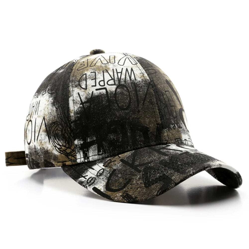 FS Black Red Graffiti Baseball Caps For Men Luxury Brand Women Hat Snapback Hip Hop Cap Street Trucker Hats Casquettes Hommes