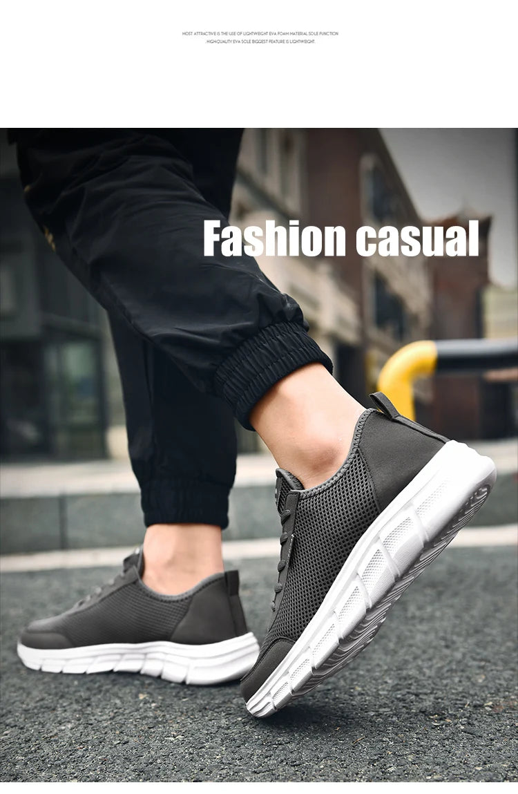 Men's Casual Mesh Summer Sneakers Breathable Lightweight Tennis Shoes Walking Sneakers Comfortable Masculino Zapatillas Hombre