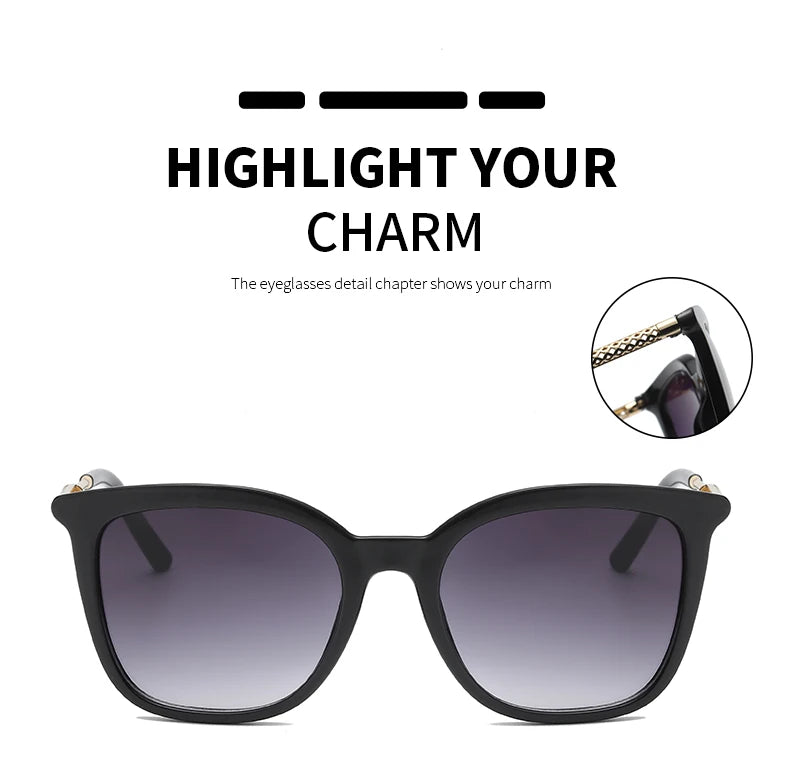 6pcs/3pcs Classic Square Sunglasses Women Men Vintage Brand Eyeglasses Alloy Frame Retro Fashion Style Shades Oculos de sol