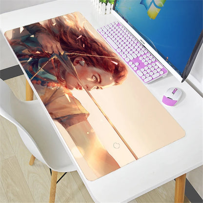 Didelis „Overwatch“ pelės kilimėlis DIY Kawaii XXL kompiuterio stalo kilimėlis žaidėjams biurui, klaviatūrai ir žaidimų aksesuarams
