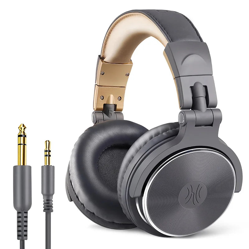 OneOdio Over Ear Headphones HiFi Studio DJ Headphones Wired Gaming Headset with Mic, Professional Monitor Headphones for PC, Phone & Music Production