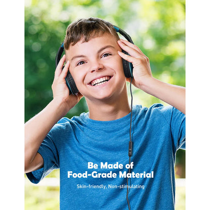 Écouteurs filaires Ow CH6S avec microphone pour enfants, matériau de qualité alimentaire, écouteurs supra-auriculaires pour enfants, IPad Kindle Morning, Max 85dB