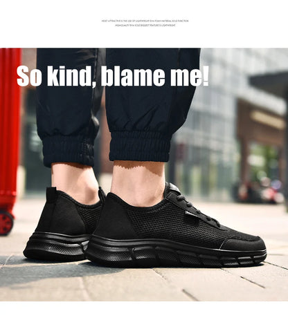 Men's Casual Mesh Summer Sneakers Breathable Lightweight Tennis Shoes Walking Sneakers Comfortable Masculino Zapatillas Hombre