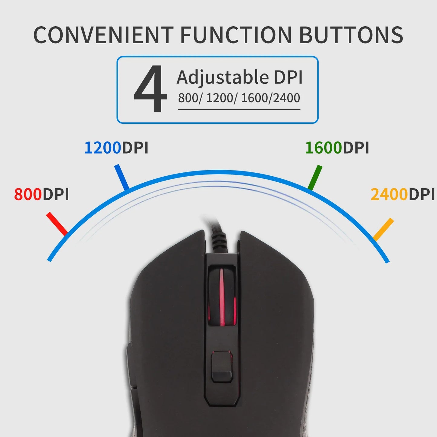 Ratón luminoso de colores con silencio USB-C para portátil Type-C, ratón gaming