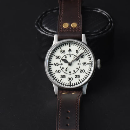 Hruodland Pilot Men's Automatic Mechanical Watch Pt5000 Sapphire Luminous C3 Stainless Steel Waterproof 10Bar reloj hombre