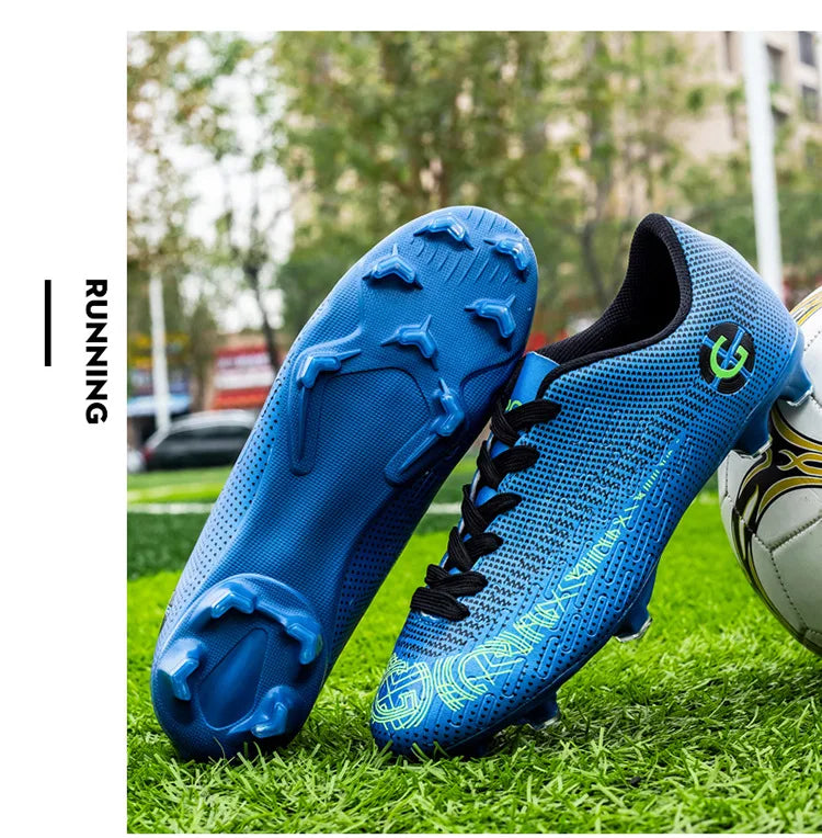„WaterMonkey“ suaugusiųjų vyrų futbolo bateliai su ilgais spygliais, futbolo bateliai lauko vejos žaidimams, „AG Cleats“ bateliai, žemi futbolo treniruočių sportiniai bateliai