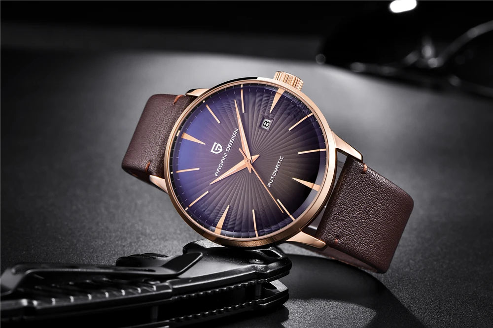 2026 New PAGANI DESIGN Men's Watches Fashion Sports Gold Watch For Men Automatic Mechanical Wristwatches Men Waterproof Leather