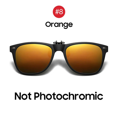 VIVIBEE Men Photochromic Polarized Lens Flip Up Clip on Sunglasses Women Driving Sun Glasses with Clips 2026 Trending Product