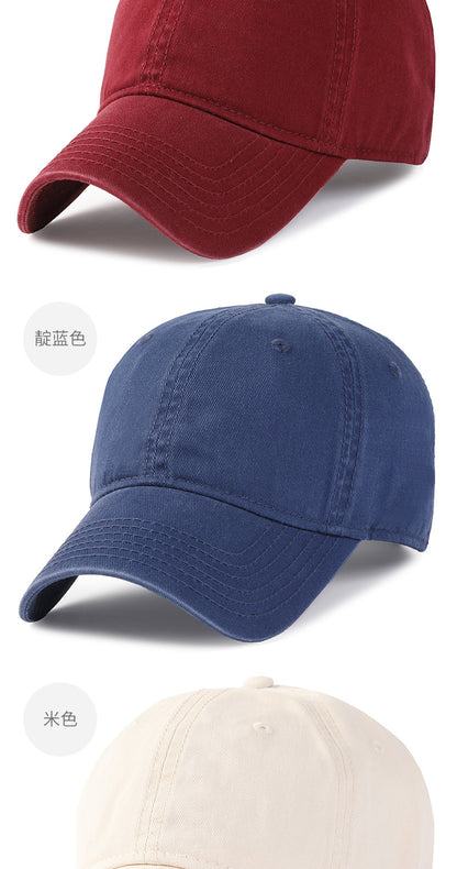 Herr och dam, oversize XXL 100% bomull, stor basebollkeps för stora huvuden 56-63cm(23.5"-25.5"), justerbar enfärgad dad cap