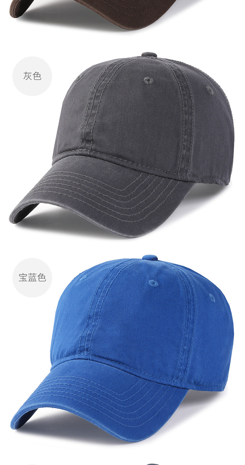 Herr och dam, oversize XXL 100% bomull, stor basebollkeps för stora huvuden 56-63cm(23.5"-25.5"), justerbar enfärgad dad cap