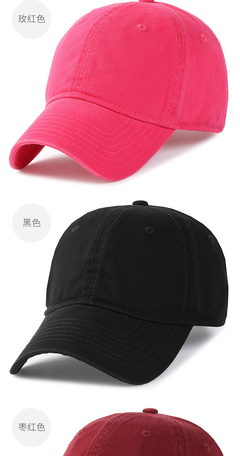 Herr och dam, oversize XXL 100% bomull, stor basebollkeps för stora huvuden 56-63cm(23.5"-25.5"), justerbar enfärgad dad cap