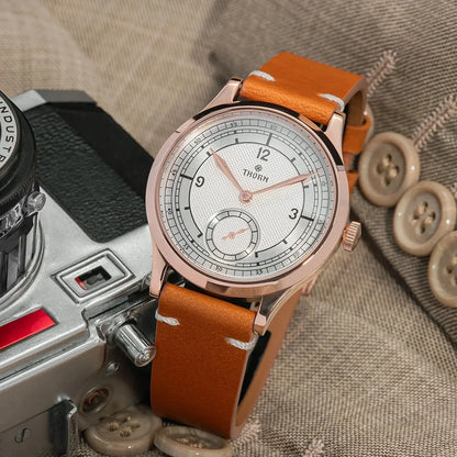Thorn T001 Quartz Watch Fashion Sapphire Waterproof Grilled Men Watch VD78 Movement 316L Stainless Steel Business Luxurys Watch