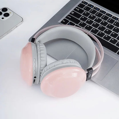 Casque sans fil supra-auriculaire, 105 dB, éclairage LED RGB, Bluetooth 5, son stéréo, réduction de bruit, audio spatial 3D, casque de jeu, micro HD, 8 heures d'autonomie, pour PC.