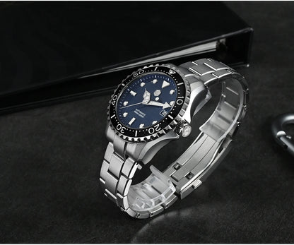 San Martin New 40-44mm Luxury Men's Diver Watch Classic High Quality NH35 YN55 Automatic Mechanical Sapphire BGW-X1 20Bar SN0009