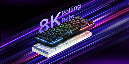 MONSGEEK FUN60 PRO&MAX HE Machanical Keyboard Magnetic Switch 60% Wireless Gaming Keyboard Rapid Trigger 8K ARGB Custom Keyboard