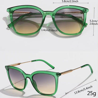 6pcs/3pcs Classic Square Sunglasses Women Men Vintage Brand Eyeglasses Alloy Frame Retro Fashion Style Shades Oculos de sol