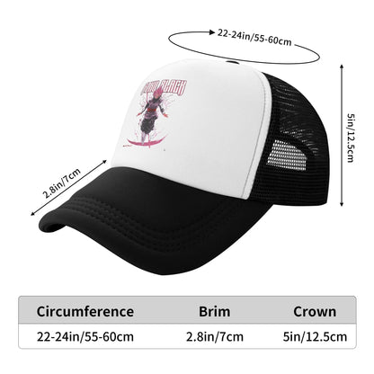 Dragon Ball Black Goku Trucker Cap Men Women  Hat Sun Hat Sports Cap Adjustable Polyester Mesh Baseball Cap Summer