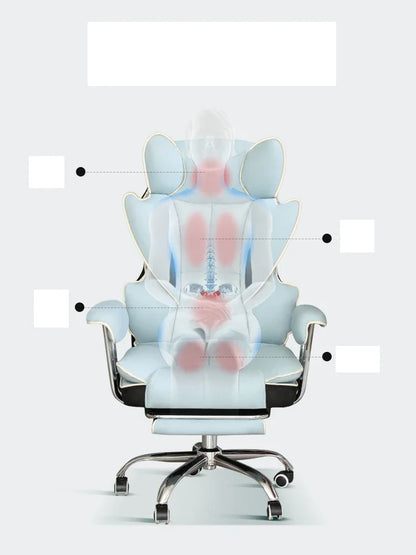 Nouveau fauteuil de gaming confortable et ergonomique pour ordinateur, pivotant, avec fonction de levage, idéal pour le bureau et les gamers