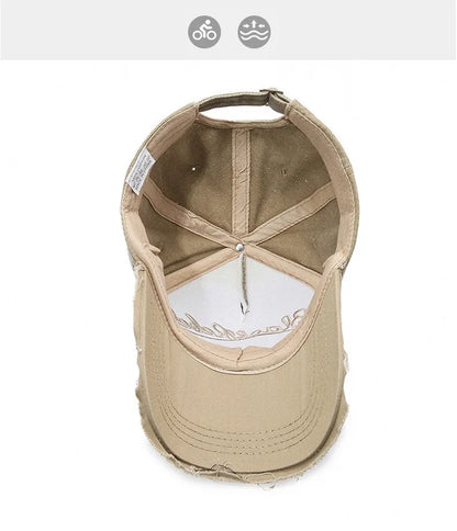 Nuovo cappellino da baseball da uomo in cotone lavato, stile retrò, per tutte le stagioni, cappello sportivo da outdoor da uomo, accessorio maschile