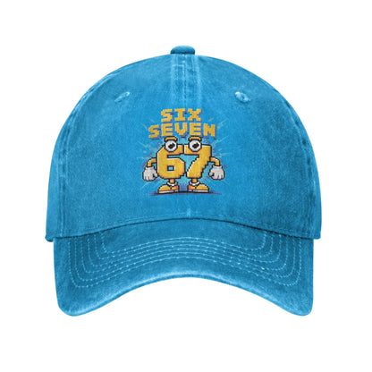 67 Meme Brainrot Six Seven Kids Gaming Gen Alpha Șapcă de baseball casual pentru bărbați, model Trucker, design en gros, șapcă Snapback pentru activități în aer liber