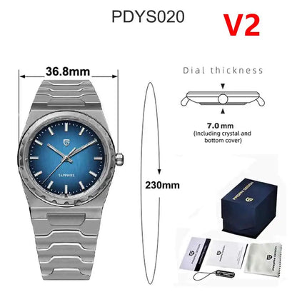 PAGANI DESIGN 2026 New 7mm Fashion Men's V2 Quartz Watch 10Bar Waterproof Stainless Steel Sapphire C3 reloj hombre Watches male