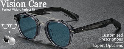 CATERSIDE New Fashion Men's Sunglasses Square Personalized Temple Tips Design Sun Glasses Women's Travel Party Festival Gift