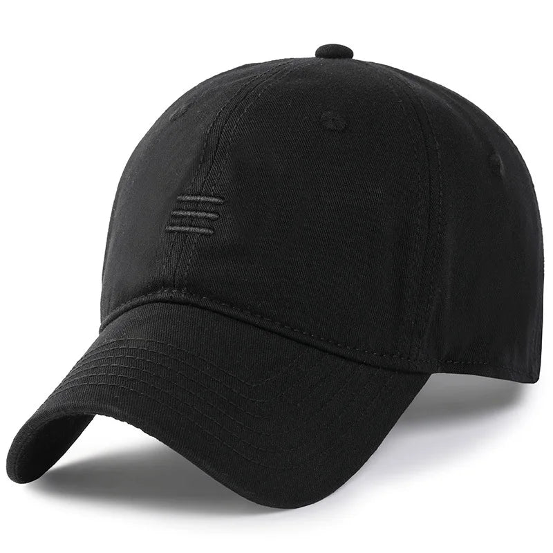 Herr och dam, oversize XXL 100% bomull, stor basebollkeps för stora huvuden 56-63cm(23.5"-25.5"), justerbar enfärgad dad cap